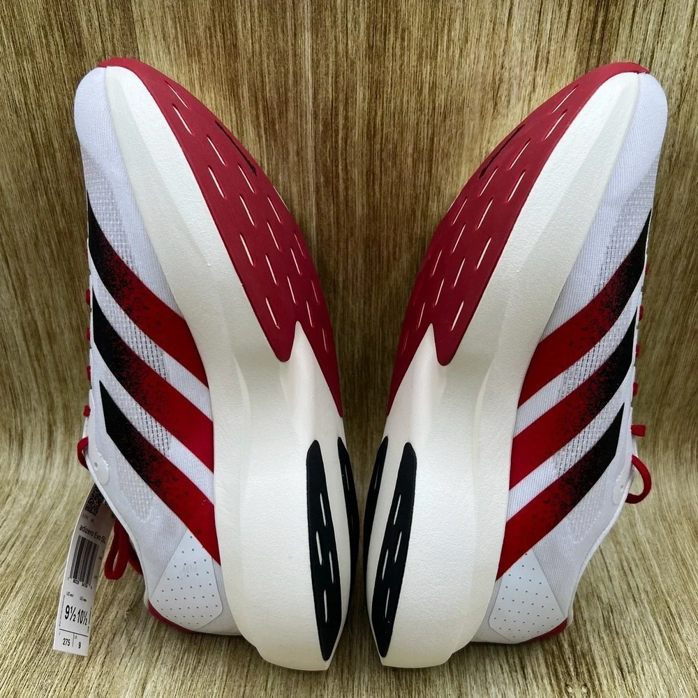 Adidas Adizero Evo SL NC State Wolfpack Mens 6 Women's 7 White Red Shoes JQ4571